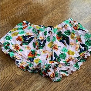 Cheeky tropical shorts